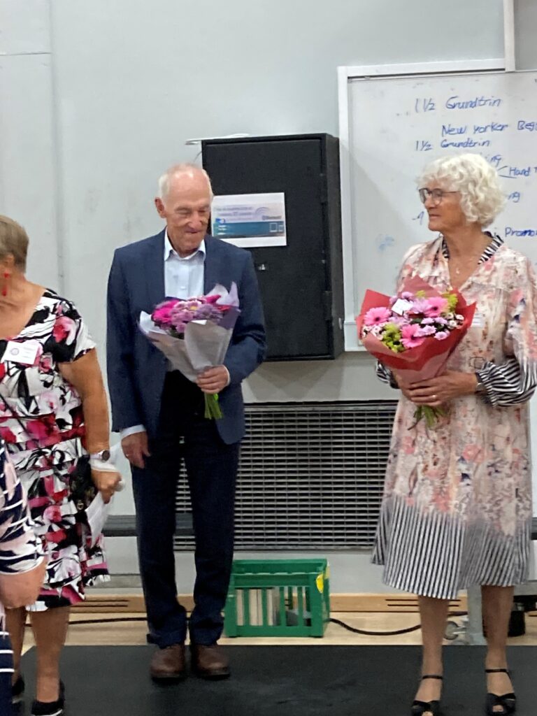 Vores jubilarer som har danset / undervist i mere end 25 år og som blev hædret.